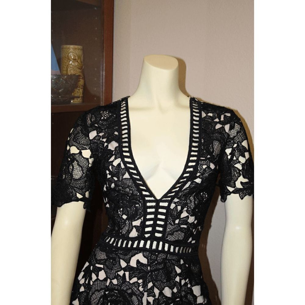 Misguided Black Lace Romper  - Picture 2 of 11